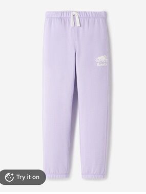 Roots Kids Sweatpants in Light Lavender